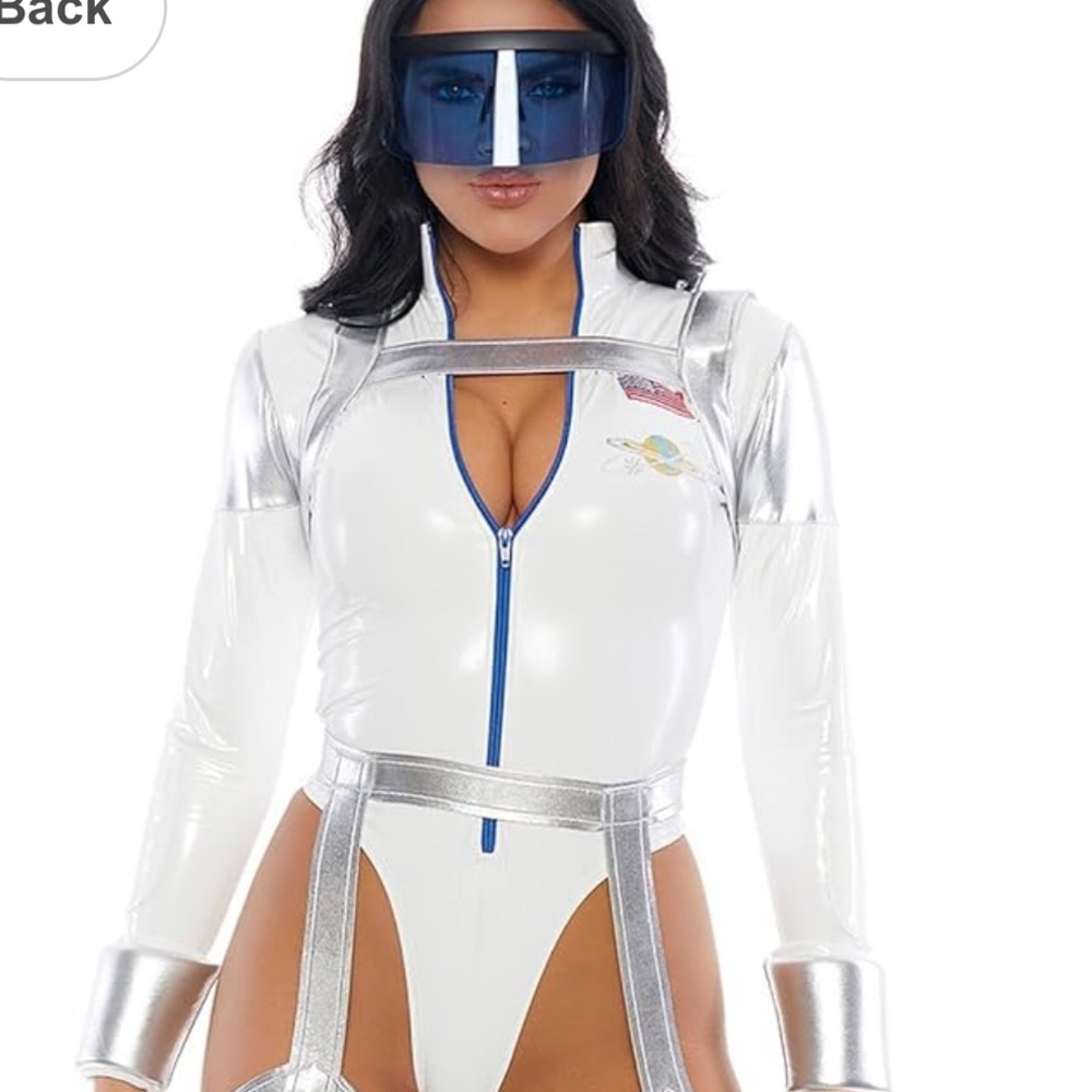 Forplay Blast Off Sexy Astronaut Space 4 Piece Costume Size M/L